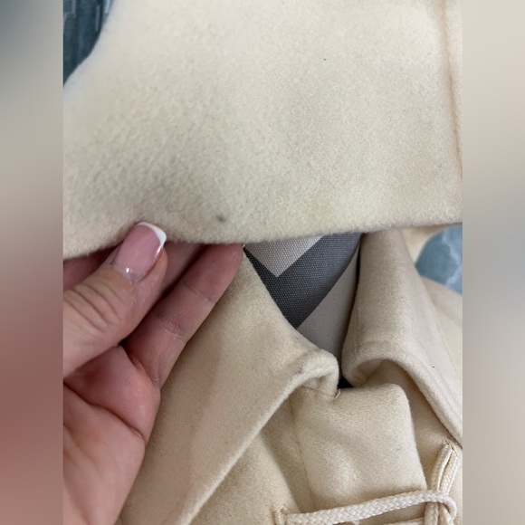 Kenneth Cole Reaction Cream Wool Blend Coat - Size 8 - Picture 3 of 12